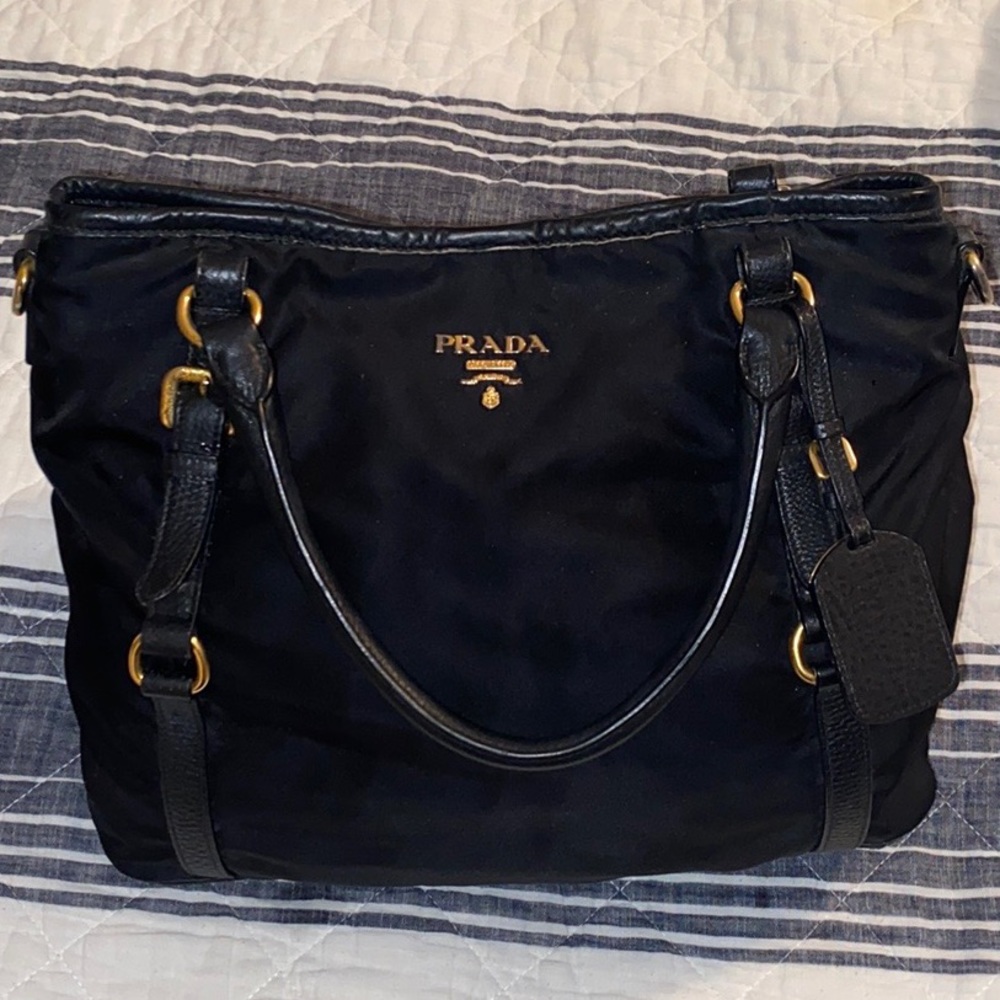 Prada Nylon and Leather purse
